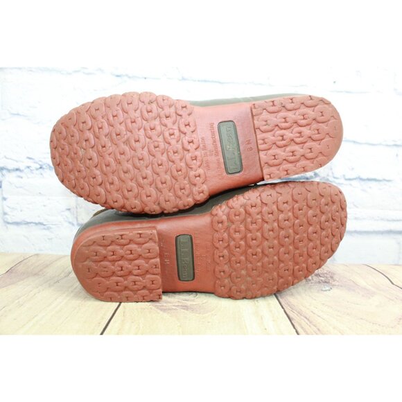 LL Bean Bean Boot Bison Dark Brown Brick Red Size 6 M - Picture 7 of 10